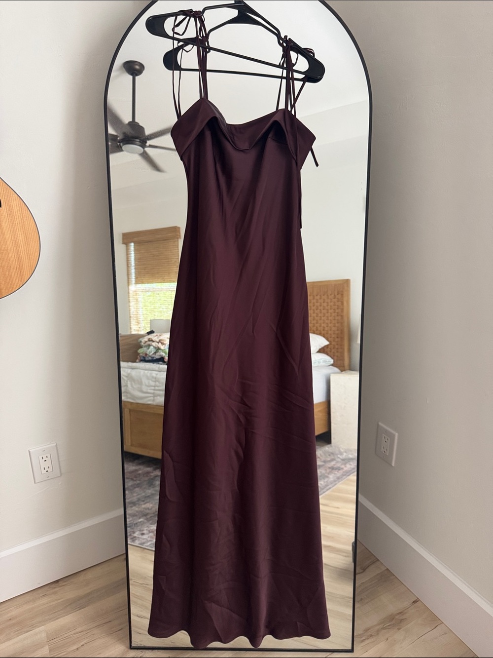 Azazie Ellia Sangria Slip Gown - Picture 3 of 4